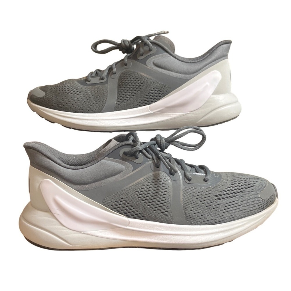 Lululemon Blissfeel Run Womens 10 Ash Grey Vapor White Running Shoes